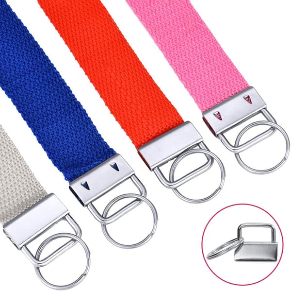 Sæt med 90 hardware til nøglering, 2,5 cm nøglering med nøgleringsholder