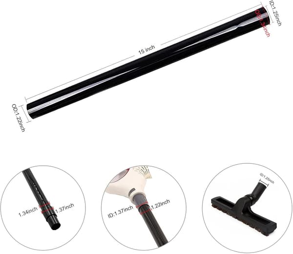 3 stk. 1,25 tommer 32 mm vakuumforlængerrør 1 1/4\" plastikrør