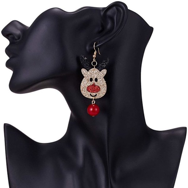 Juloörhängen krokhänge accessoarer (E, stil) 2 stycken color 5