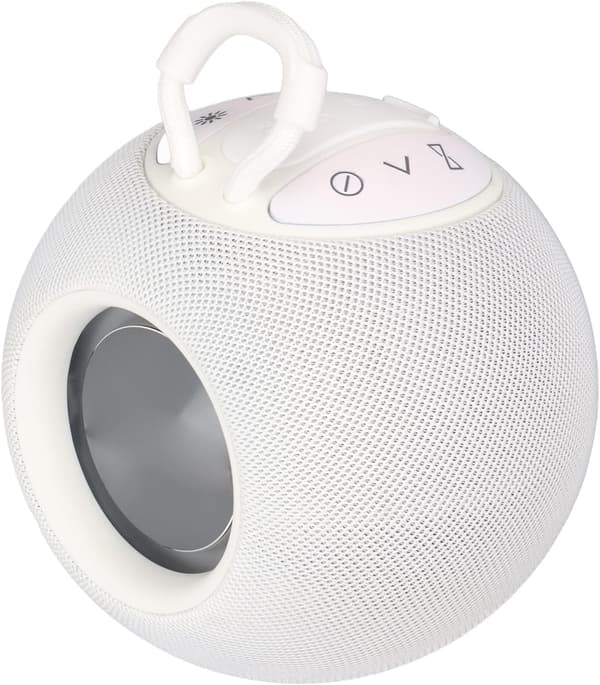 Bärbar högtalare, Bluetooth-högtalare kompatibel med telefon/dator (vit) White