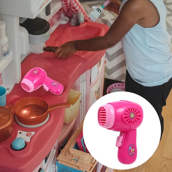 Mini lekehus lite husholdningsapparat hårføner (rosa) 1 stk
