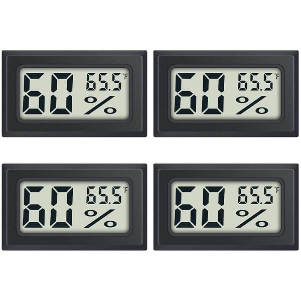 4-pack Mini Digital Termometer Hygrometer Inomhus Luftfuktighetsmätare med Fahrenheit (℉)