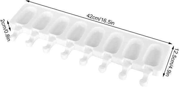 8-hulls ispinneform, hjemmelaget ismaskinform av matkvalitets silikonformer isbrett