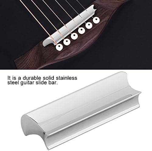 Gitar Dia, Elektriske Gitarer Rustfritt Stål Dia Bar Gitarstreng Slide (Sølv)