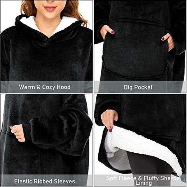 Vinter tonåringar vadderad tjock latfilt hoodie (A-modell) 1 st color 12