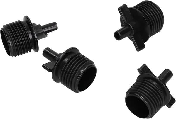 G 1/2 6mm udvendigt gevind sprinklerforbindere, 50 STK. flade plastikforbindere