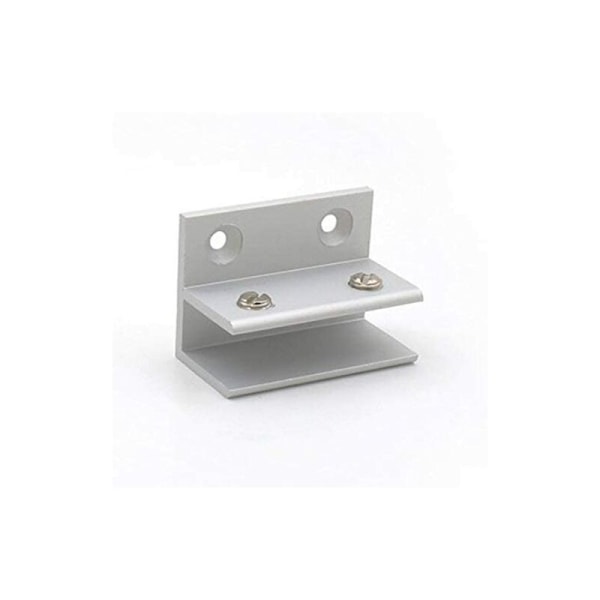 4-pack F-formade glasklämmor, väggmontering, duschklämmor, hylla, panelklämmor 10-12 mm