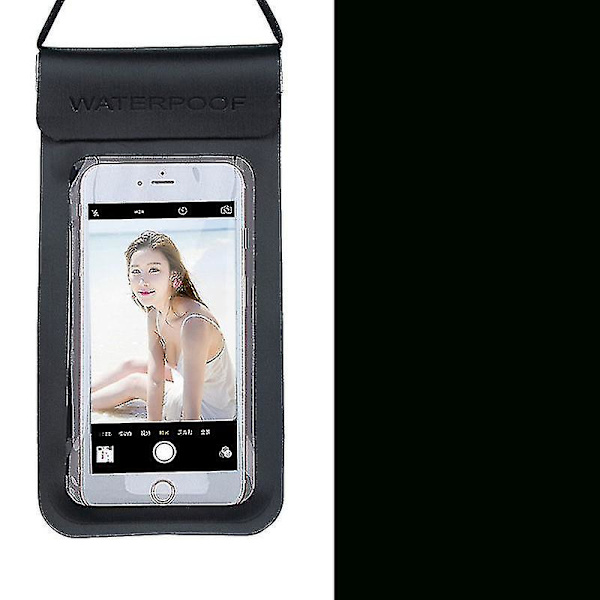 Mobiltelefon kan röra skärm transparent tpu vattentät fodral utomhus simning och dykning
