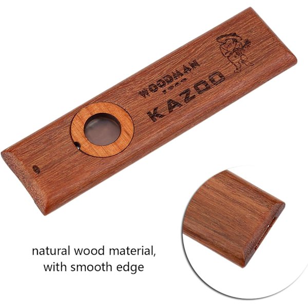 Trä Kazoo Ukulele Gitarr Partner Trä Munspel Orff Instrument Present