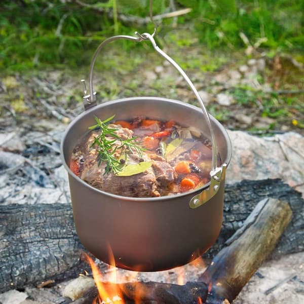Campinggryde, bærbar kogegryde til udendørs camping og vandreture, 5-quart