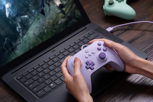 Ultimate C kablet controller til Windows PC, Android, Steam Deck & Raspberry Pi (lilla) purple