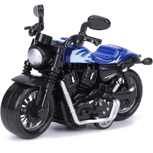 Legering Motorcykel Leksak Hög Simulering Modell Fordon Leksak för Barn Intellektuell Leksak Presentset (Blå) Blue