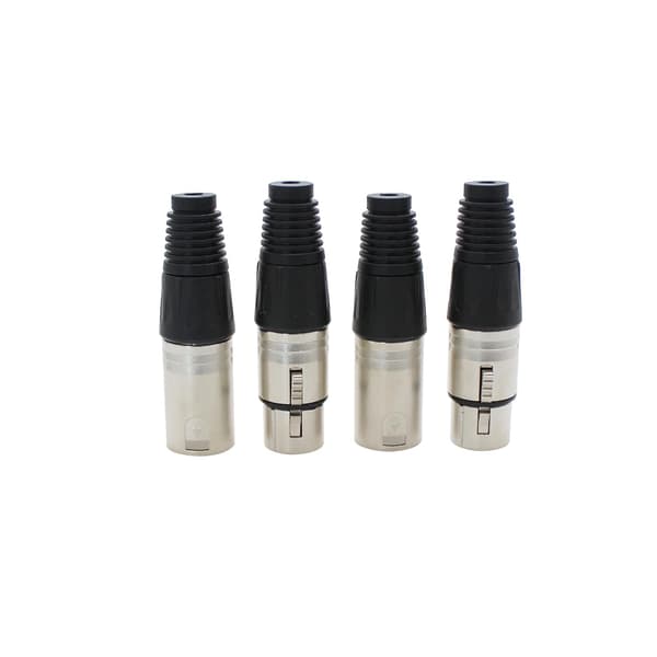 2 par XLR hun- og hanstik, mikrofonstik, lydmikrofonkabelstik