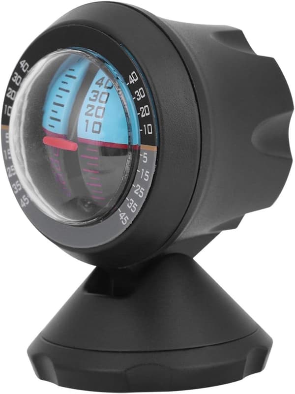 Bil Inclinometer Niveau Måler Inclinometer Indikator Balancer Værktøj Auto Dele-sort Black