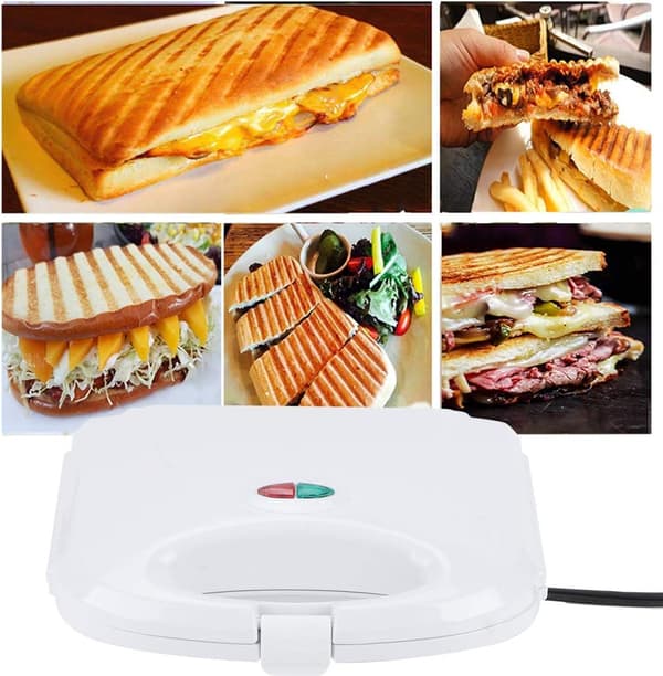 Sandwichmaker, multifunksjonell rask oppvarming elektrisk minibakemaskin
