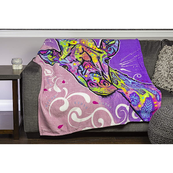 Mjuk plysch ullfilt Flanellfilt Luftkonditioneringsfilt 150*130 (Giraff) color 5