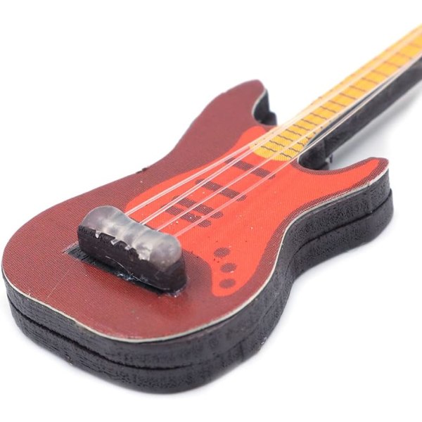 5 st Hantverk 1:12 musikinstrument elektrisk gitarr för dockskåpsmöbler Mini miniatyr