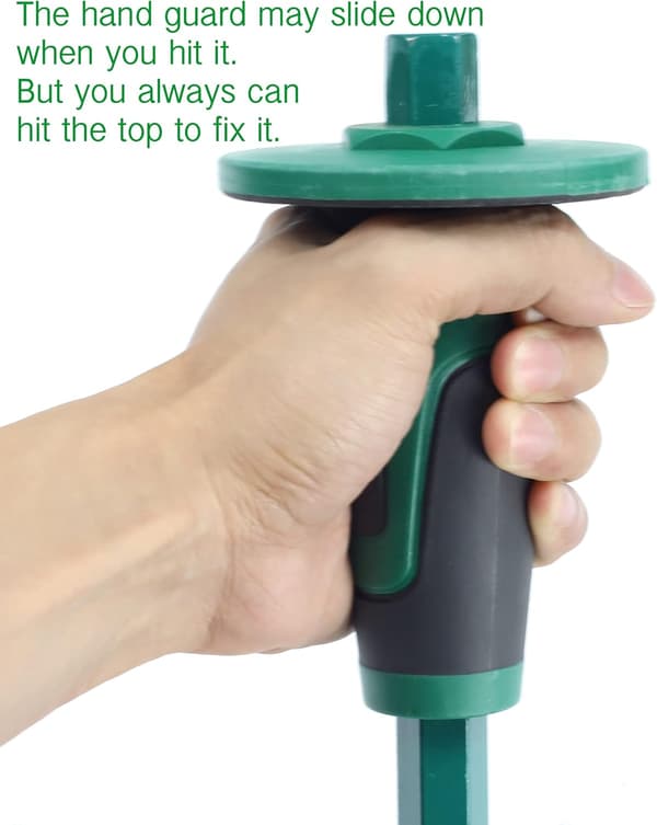 Mason Chisel med handskydd, 12 tum (30 cm) Heavy Duty Flat End Rock Concrete Mortar Stone Chisel