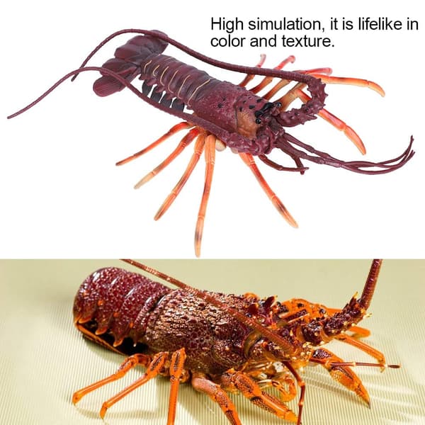 Simulering Plast Hummer Model, Kunstig Marine Plast Dyr til Børn (29cm) 29cm