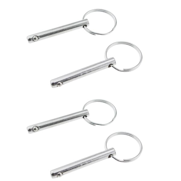 4 stk. Bimini Top Pin Quick Release Pins 45 mm Fuld 316 rustfrit stål, Marine Hardware