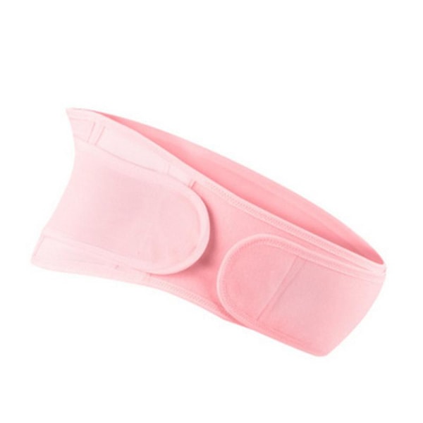 Justerbart moderskapsbälte som andas elastiskt stödbälte (rosa) pink