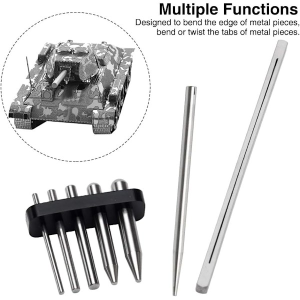 7PCS DIY hållbar cylindrisk böjningsassisterad multifunktionsmetallkit