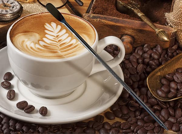 Sæt med 3 Barista kaffe latte dekorationspenne i rustfrit stål