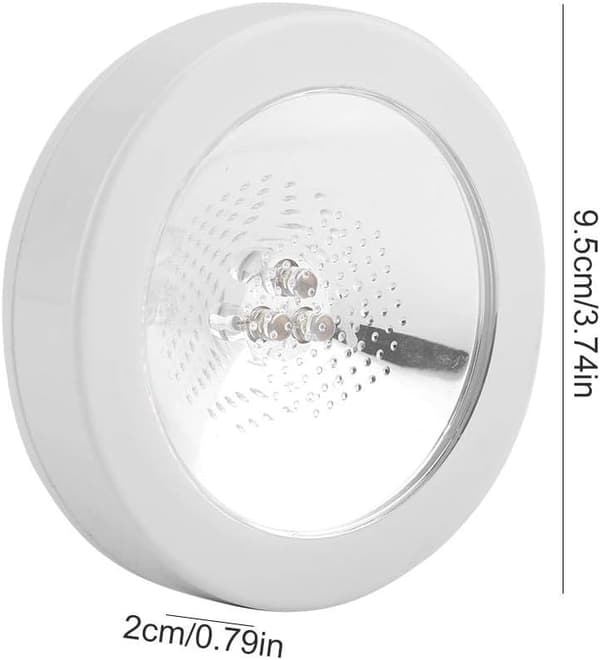 LED lysende rund vinflaskepude Hvid skal lysende coaster (farvelys)