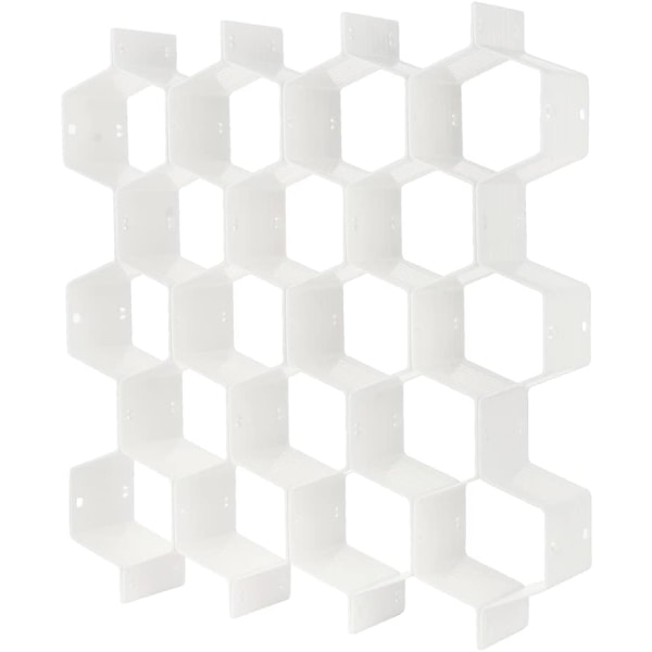Organizer 8 delar gör-det-själv-plastgaller Honeycomb (Vit) White
