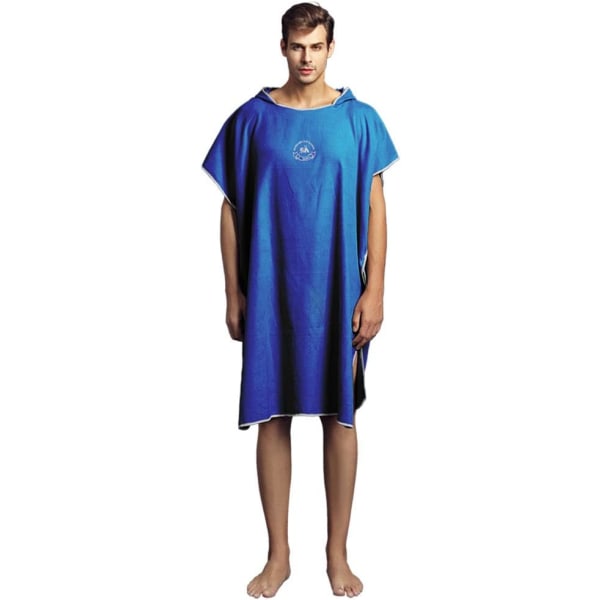 Ersättningsrock handduk cape med huva för surf simning våtdräkt (Royal blue) Royal Blue