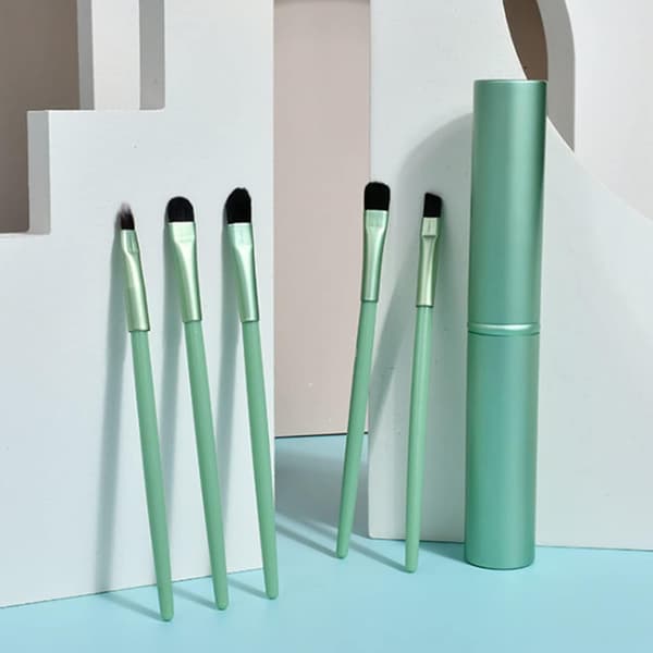 5 st ögonmakeupborstar, ögonskuggsborste set, professionellt makeupborste set