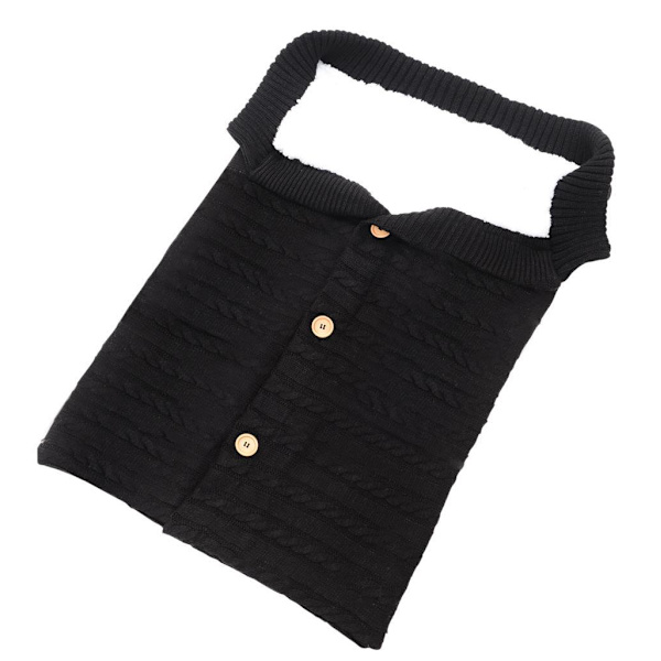 Babyknapp sovsäck för utomhusbarnvagn (svart) 1 st black