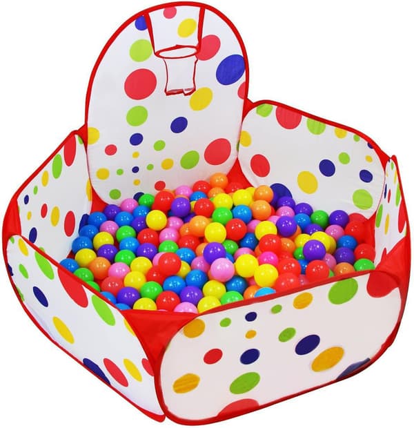 Pop-up hexagonal prickig boll leksak tält hopfällbar förvaring 1 st