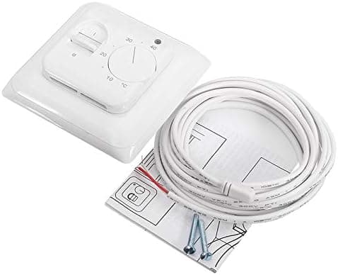 Smart 230V AC 16A Elektrisk Värme Manuell Termostat Golvvärme Apparat Golvsensor
