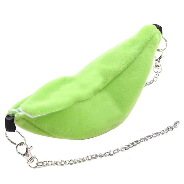 Vinteruppvärmd hängande gunga säng för husdjur (grön banan) 1 st
