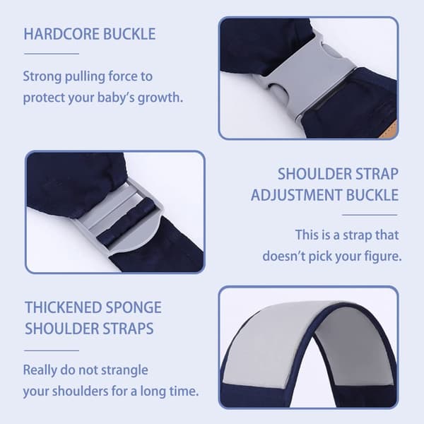 Slips kan justere 3D pustende netting med pose babyer (netting grå)