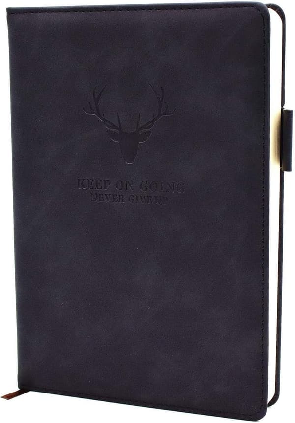 A5 Notesbog Journal - Hardcover Executive Notesbøger College Journal (Sort) Black
