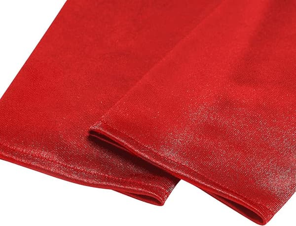Aftenhanske damehanske lang sateng gant bryllup sateng kjole tilbehør til kveld elastisk størrelse 52 (rød) red