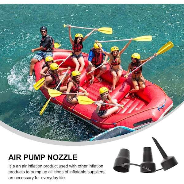 2-pack luftmadrasspumpmunstycken, uppblåsbara pumpmunstycken, luftpumpadaptertillbehör