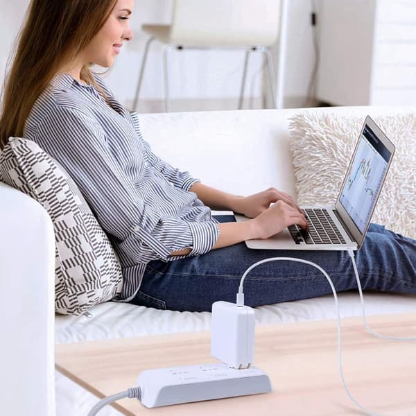 118W USB C-lader Hurtiglader for MacBook Pro, iPad Pro, alle USB-C-enheter, 2m USB C til C-kabel