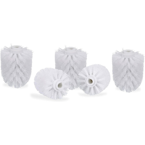 5 st toalettborste ersättningsborstar diameter 8cm White