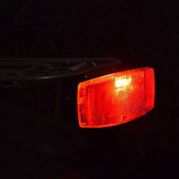 Styrefeste Sikker Sykkelreflektor Reflekterende Front Bak Advarselslys Sykkeltilbehør