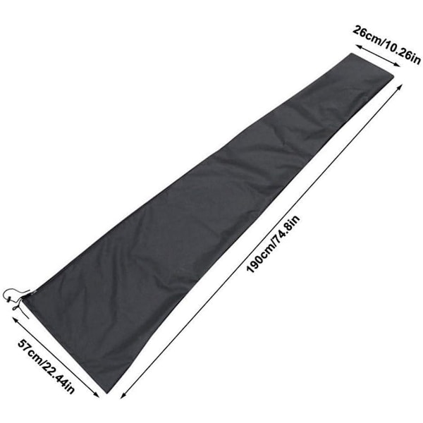 Parasolskydd Vattentätt UV-resistent 600D Uteplats, Paraply Dragkedja Skydd Passar 6ft till 11ft, Beige Beige