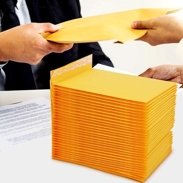Kraft Bubble Mailers, 10x12 tum 25 Pack Försändelse Kuvert Mailers