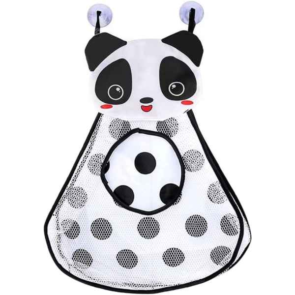 Badleksaksförvaring, badleksaksorganisatör, tecknad panda nät badleksak för leksaker barnvänlig (stil 3) color 1