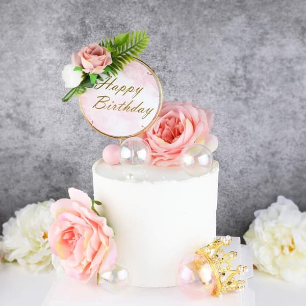 2 stk. kaketoppdekorasjoner DIY kaker Topper, bursdagskake desserttopper