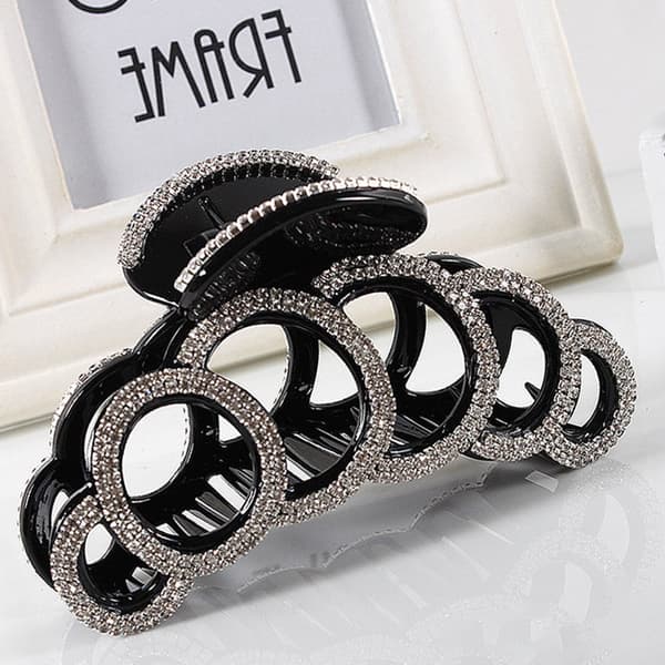 Rhinestone hårklemme stærk hårklemme til tykt hår