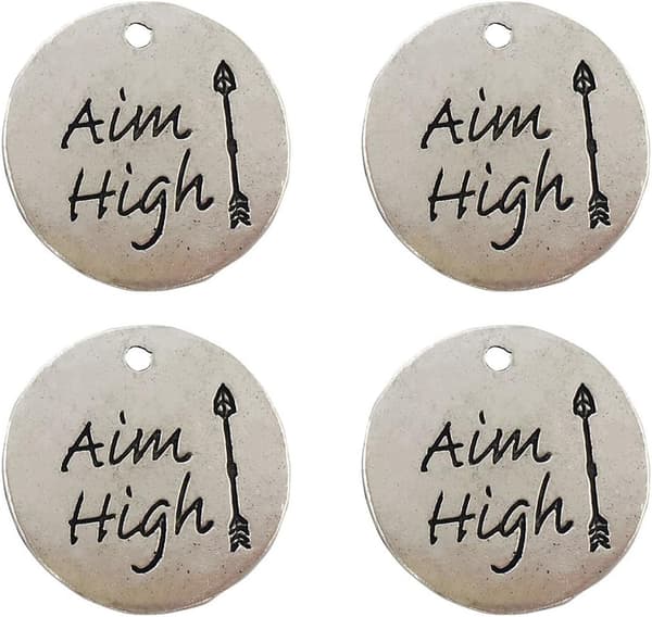 20 Stykker Legering Sølv DIY Antikke Budskabs Charms Vedhæng til Armbånd og Halskæder