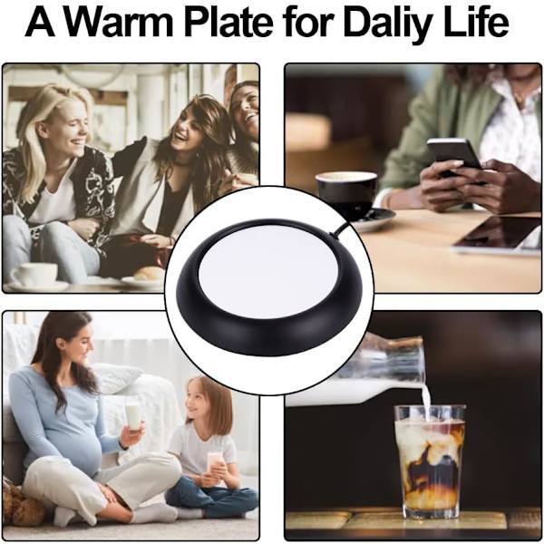 USB-värmare Värme Dryck Muggmatta Hemmakontor Kaffe Te Mugg Pad(Svart) Black