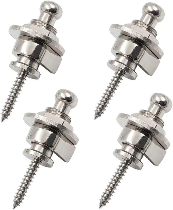 4 stykker guitarrem studs lås basrem hale studs remspænder